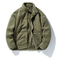 Outdoor Jacket Men's Fleece Stand Collar Loose