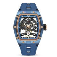 Men's Stainless Steel Shell Automatic Hollow Mechanical Watch