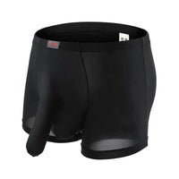 Men's Breathable Ice Silk Separation Solid Color Separation Boxer Briefs