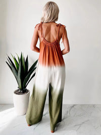 Minimalist Design Figure-flattering High-waist Suspender Jumpsuit