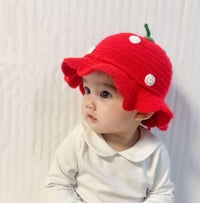 Children's Warm Wide Brim Knitted Hat