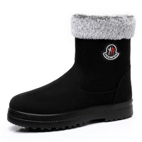Cotton-padded Shoes With Velvet Women's Long Tube High-top Snow Boots