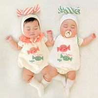 Ins Korean Candy Printing Modeling Romper Baby Rompers Suit