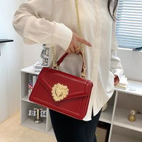 Fashion Portable Small Square Bag Flip Double Compartment