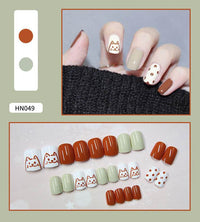 Nail Art Finished Fake Nail Scrub Nail Patch Wearable