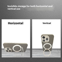 Rotating Aluminum Alloy Bracket Carbon Fiber Pattern Drop-resistant Texture Shell