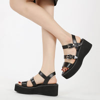 Women's Flat Platform Shoes High Heel Sandals