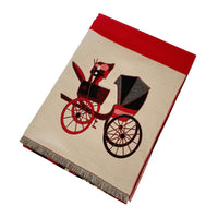 Carriage Color Matching Artificial Cashmere Scarf Double-sided Shawl