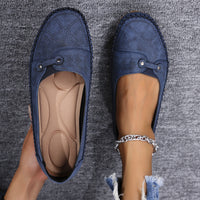 Womens Retro-Style Flat Loafers Shoes