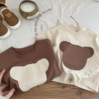 Children's Patch Bear Fashion Bottoming Shirt Top