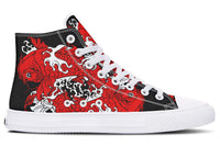 Printed Couple High Top Canvas Shoes