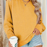 Casual Long Sleeve Sweatshirt Women's Clothing