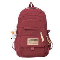 Backpack Girls' Style Schoolbag High School Female College Student  Capacity Bag
