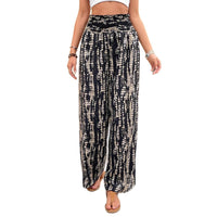 Womens Casual Loose-fit Fashionable Wide-leg Pants With A Print