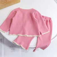 Girls Spring And Autumn Fashion Two-piece Set