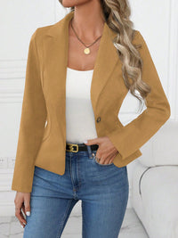 High-end Solid-color Womens Blazer