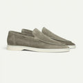 One-pedal Driving Flat Shoes With Frosted Suede