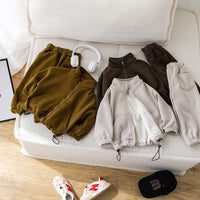 Sports Zipper Coat Children's Two-piece Suit