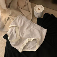 Elastic Super Simple Cotton Mid Waist Comfortable Cotton Crotch Girls' Briefs