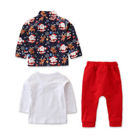 Christmas Costume Children's Santa Claus Three-piece Suit
