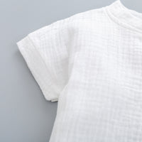 Pullover Top Plus Shorts Suit Cotton