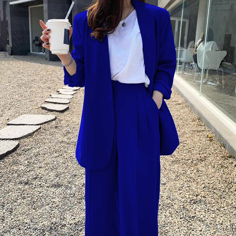 Women's Wide-leg Pants Suit