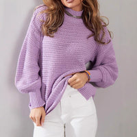 Pullover Long Sleeve Split Bottoming Sweater