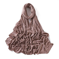 56 Colors Solid Color Modal Scarf Small Size Monochrome Jersey Veil Mercerized Cotton Scarf