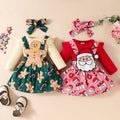 Long Sleeve Top Suspender Skirt Outfit