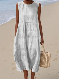 Sleeveless Casual Printed Elegant Dress