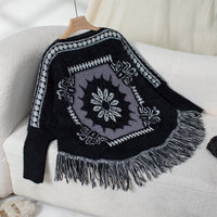 Women's Vintage Off-neck Pullover Shawl