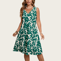Fashionable Plus-Size Womens Floral Print Dress
