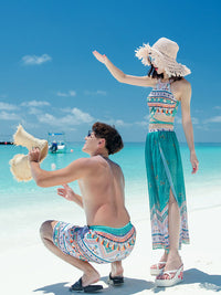 Men's New Couple Split Swimsuit