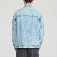 Fashion American Vintage Denim Jacket Men