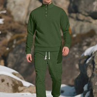 Stand Collar Long Sleeve Trousers Leisure Sports Outdoor Sweater Pants Suit