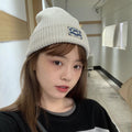 Japanese Patch Wool Hat Warm All-match Knitted
