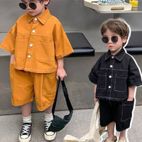 Children's Handsome Workwear Shirt Suit