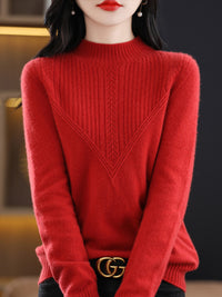 Fall And Winter Outer Wear Lazy And Versatile Knitted Bottoming Sweater