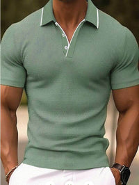 Summer Men's Abstract 3D Printed Golf Polo Shirt