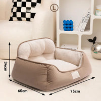Cozy Plush Pet Bed Warm Washable Fluffy Sofa Toys Medium Dog Bed Kennel Indoor Blanket