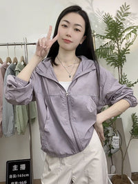 Ice-silk Quick-drying Sun-protective Clothing For Petite Figures
