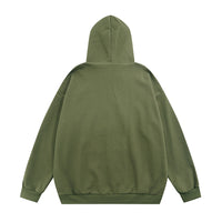 Street American Five-pointed Star Printing Hooded Cardigan Sweater Men