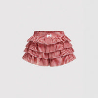 Summer Skirt Love Plaid Skirt Shorts