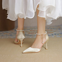 Pointed Low-cut Stiletto Heel High Heels