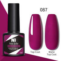 Glitter Reflective Gel Nail Polish Christmas Red  UV