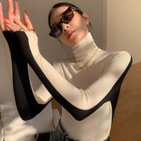 Thread Contrast Color Fit Long Sleeve Front And Back Wearable Base Clothing