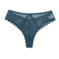 Womens Sexy Hollowed-Out Lace And Mesh Patchwork Thong