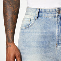 Men's Distressed Vintage Style Casual Denim Jeans