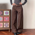 Plus-size American-style Vintage Vertical-striped Embroidered Jeans For Women