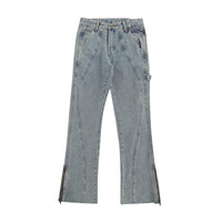 Women's Fashionable And Versatile Zipper Flare Jeans